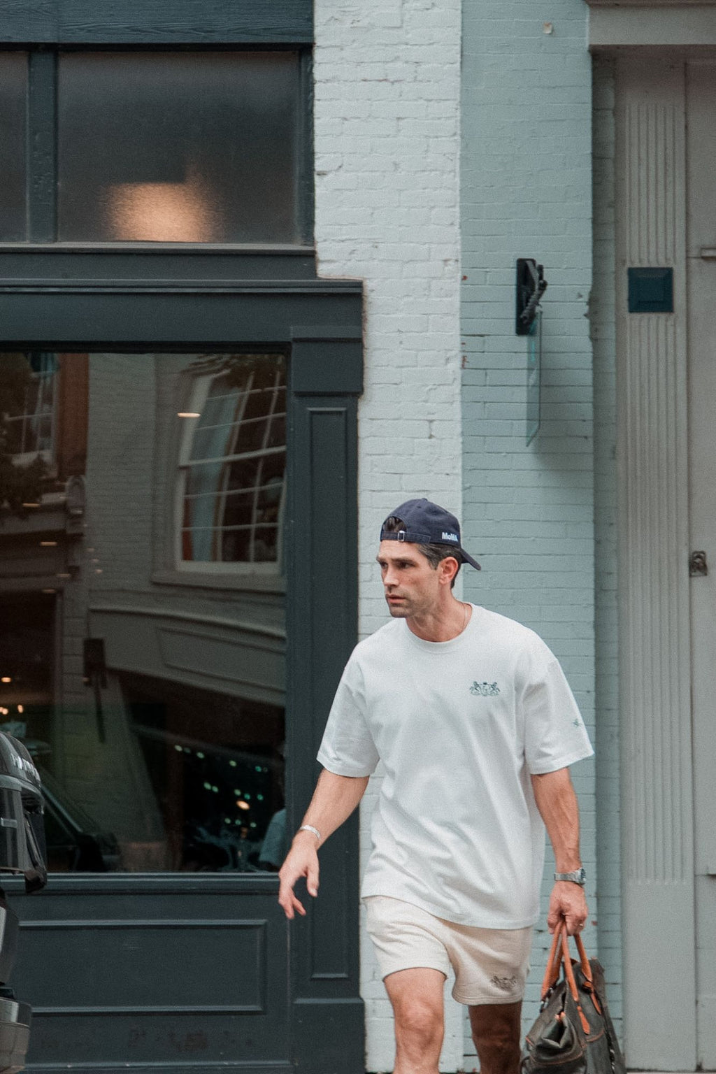 The Club Short — lifestyle, walking on street